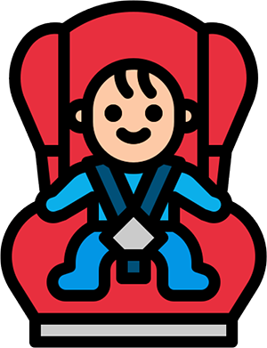 Icon: Infant in carseat